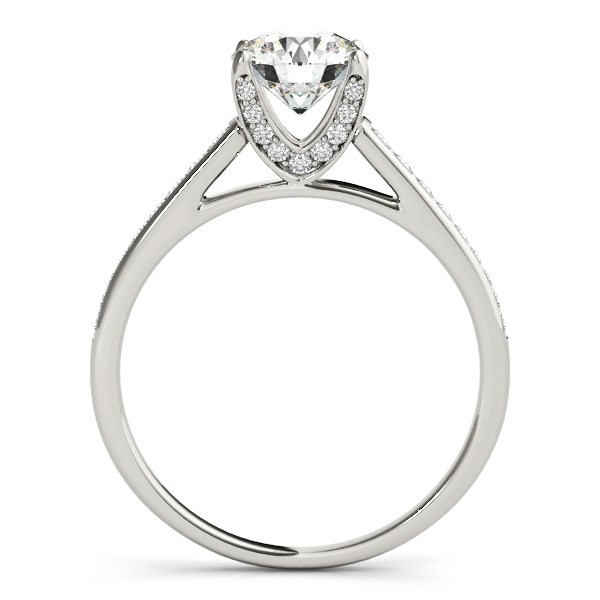 14k White Gold Diamond Engagement Ring With Cathedral Design (1 1/3 cttw) thumbnail 2