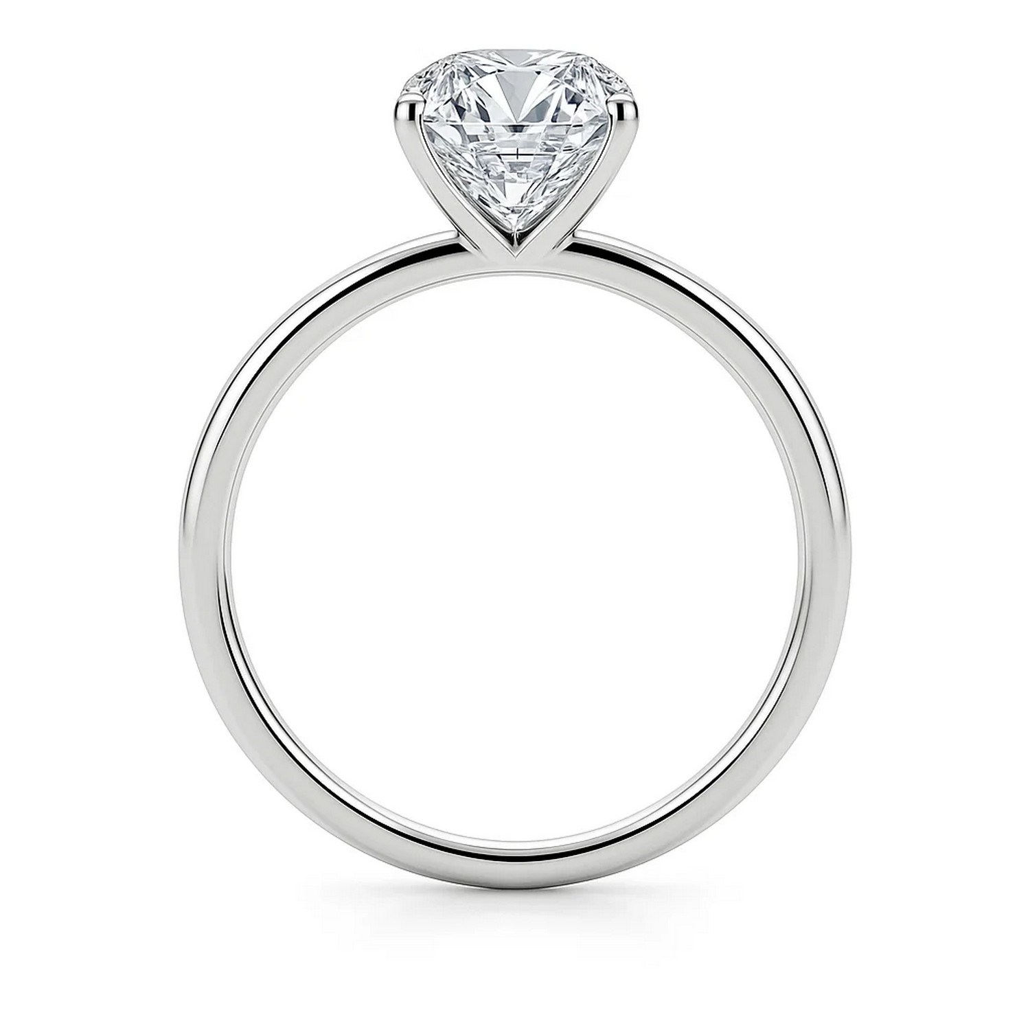 5 Carat Emerald Lab Grown IGI G/VS1 Diamond Solitaire Ring in 14K White Gold thumbnail 5