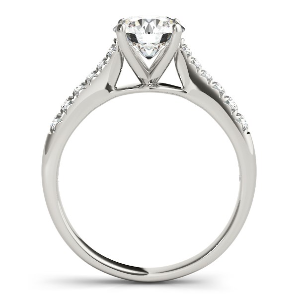 14k White Gold Round Cut Diamond Engagement Ring  (1 5/8 cttw) thumbnail 2