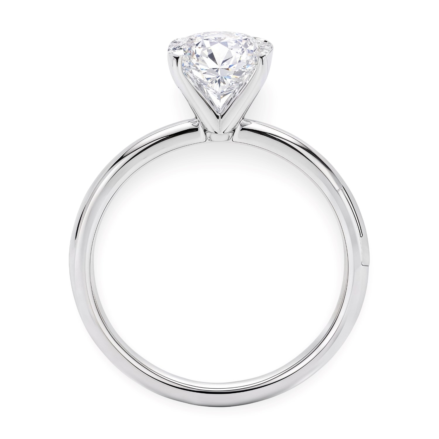 2 Carat Oval Lab Grown IGI G/VS1 Diamond Solitaire Ring in 10K White Gold thumbnail 5