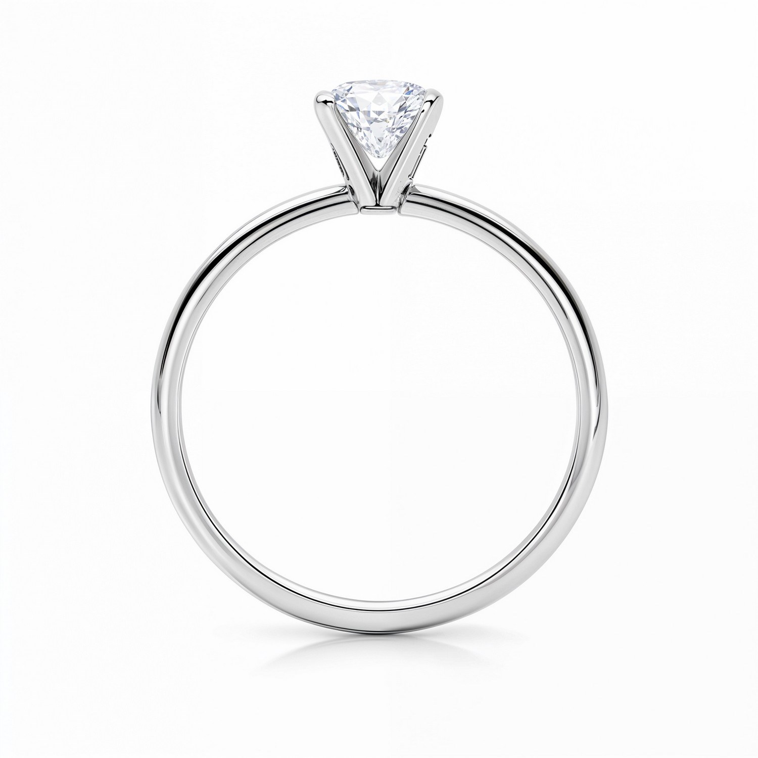 1 1/2 Carat Radiant Lab Grown IGI G/VS1 Diamond Solitaire Ring in 14K White Gold thumbnail 5