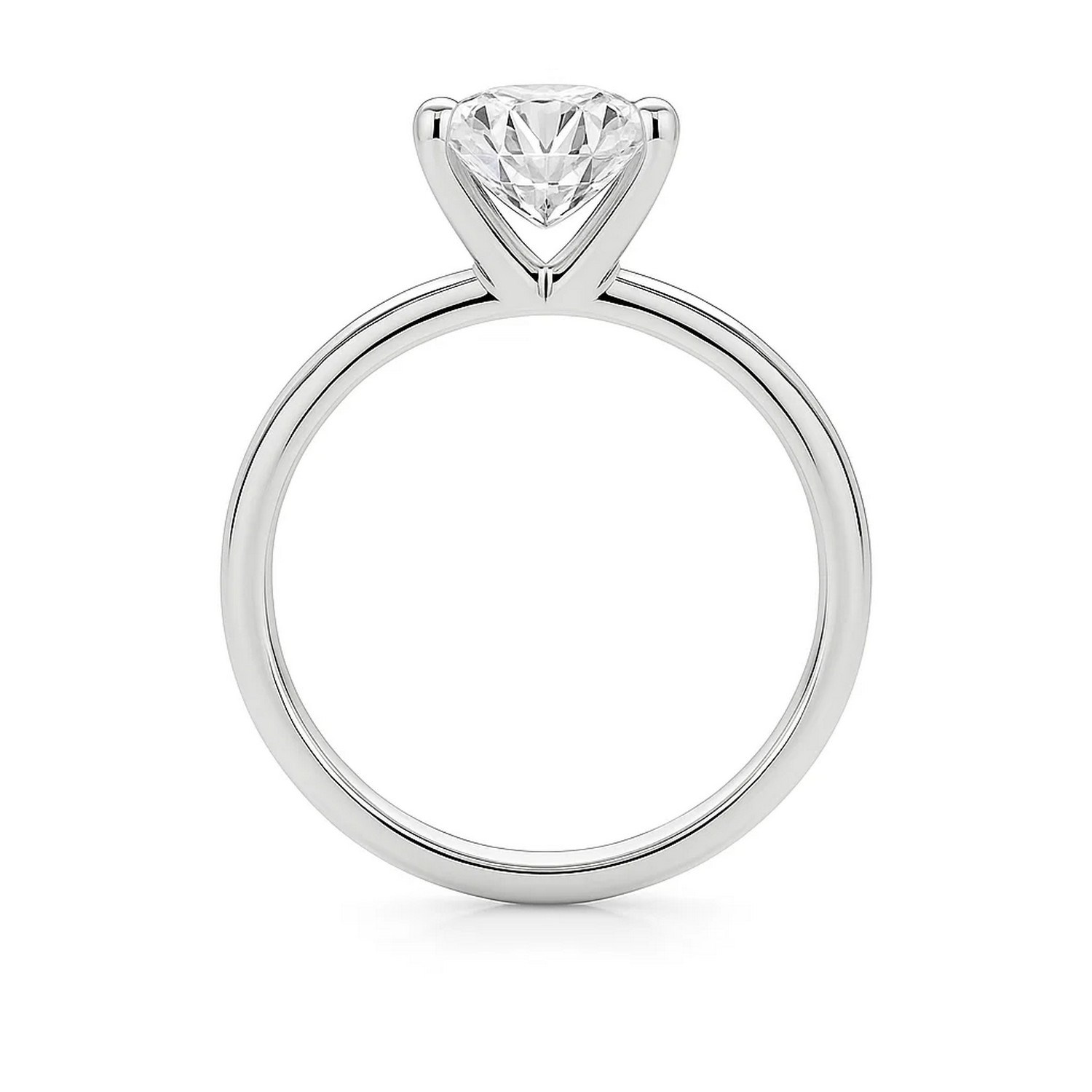 2 Carat Princess Lab Grown IGI G/VS1 Diamond Solitaire Ring in 14K White Gold thumbnail 5