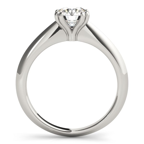 14k White Gold Double Prong Set Solitaire Diamond Engagement Ring (1 cttw) thumbnail 4