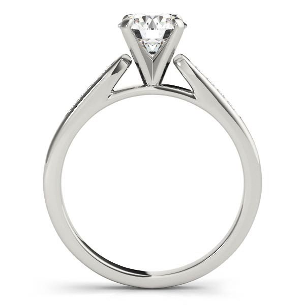 14k White Gold Single Row Diamond Engagement Ring (1 cttw) thumbnail 2