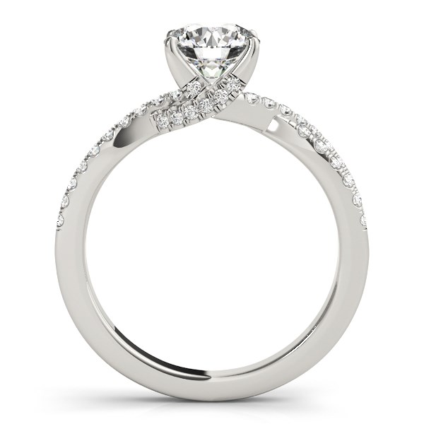 14k White Gold Fancy Prong Split Shank Diamond Engagement Ring (1 1/4 cttw) thumbnail 2