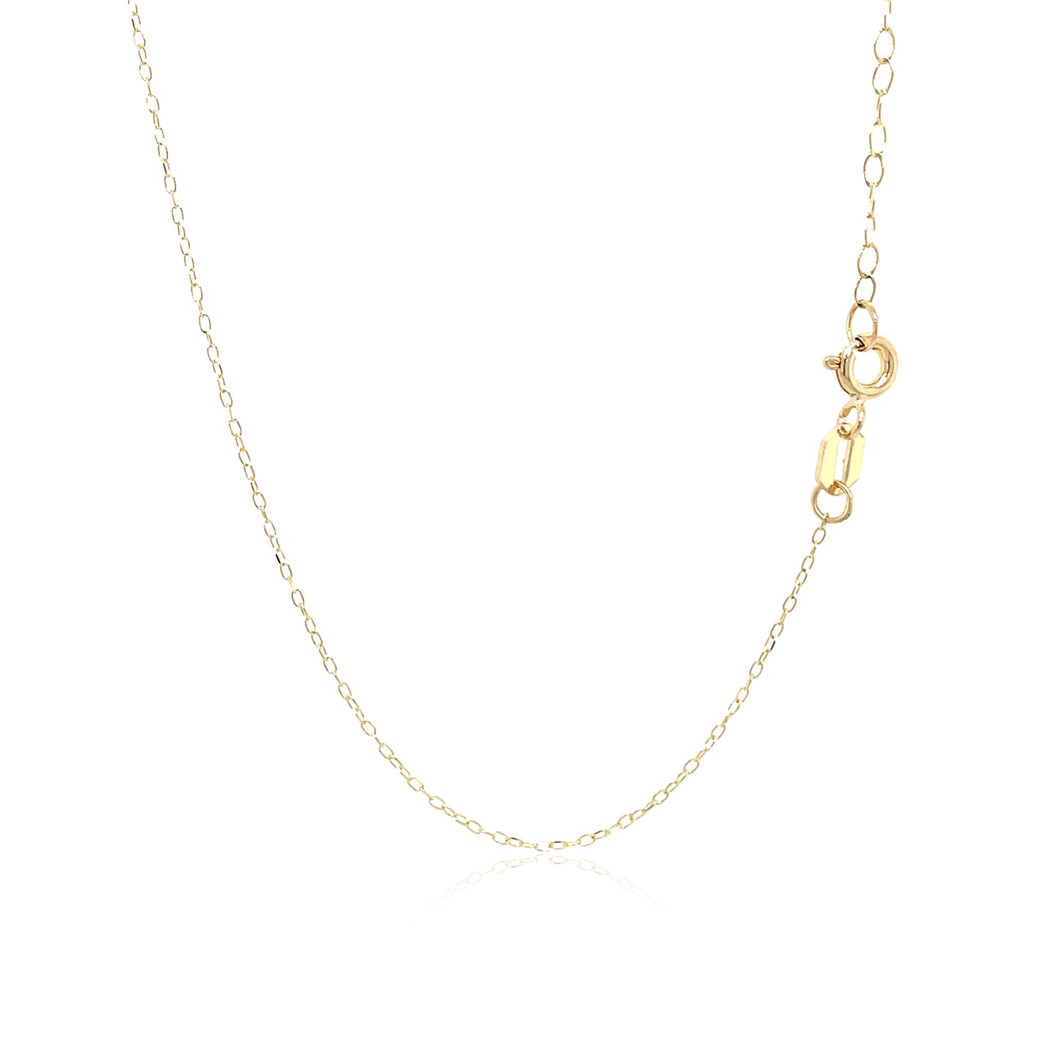 14k Yellow Gold Necklace with Dog Paw Print Symbol in Mother of Pearl thumbnail 3