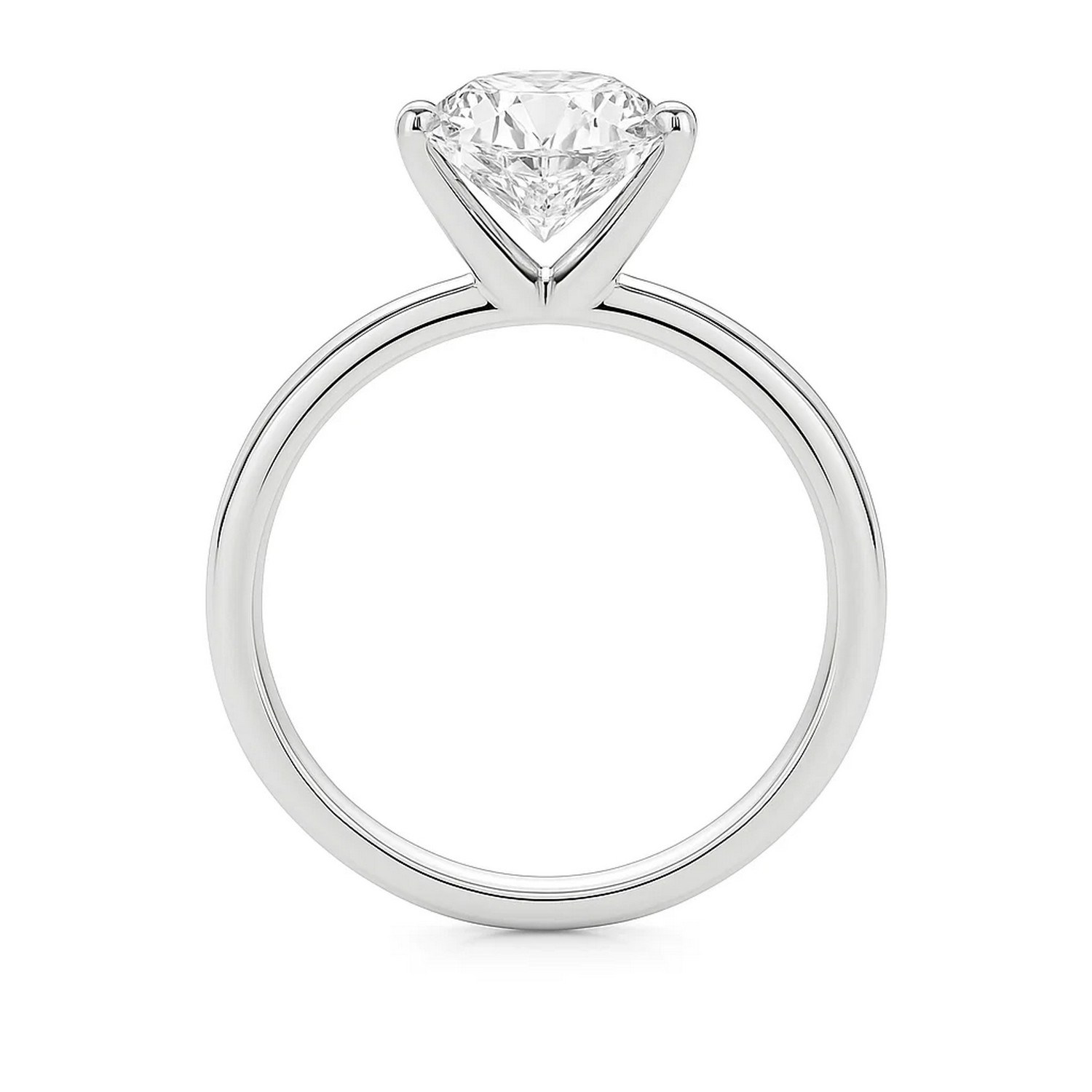 5 Carat Princess Lab Grown IGI G/VS1 Diamond Solitaire Ring in 10K White Gold thumbnail 5
