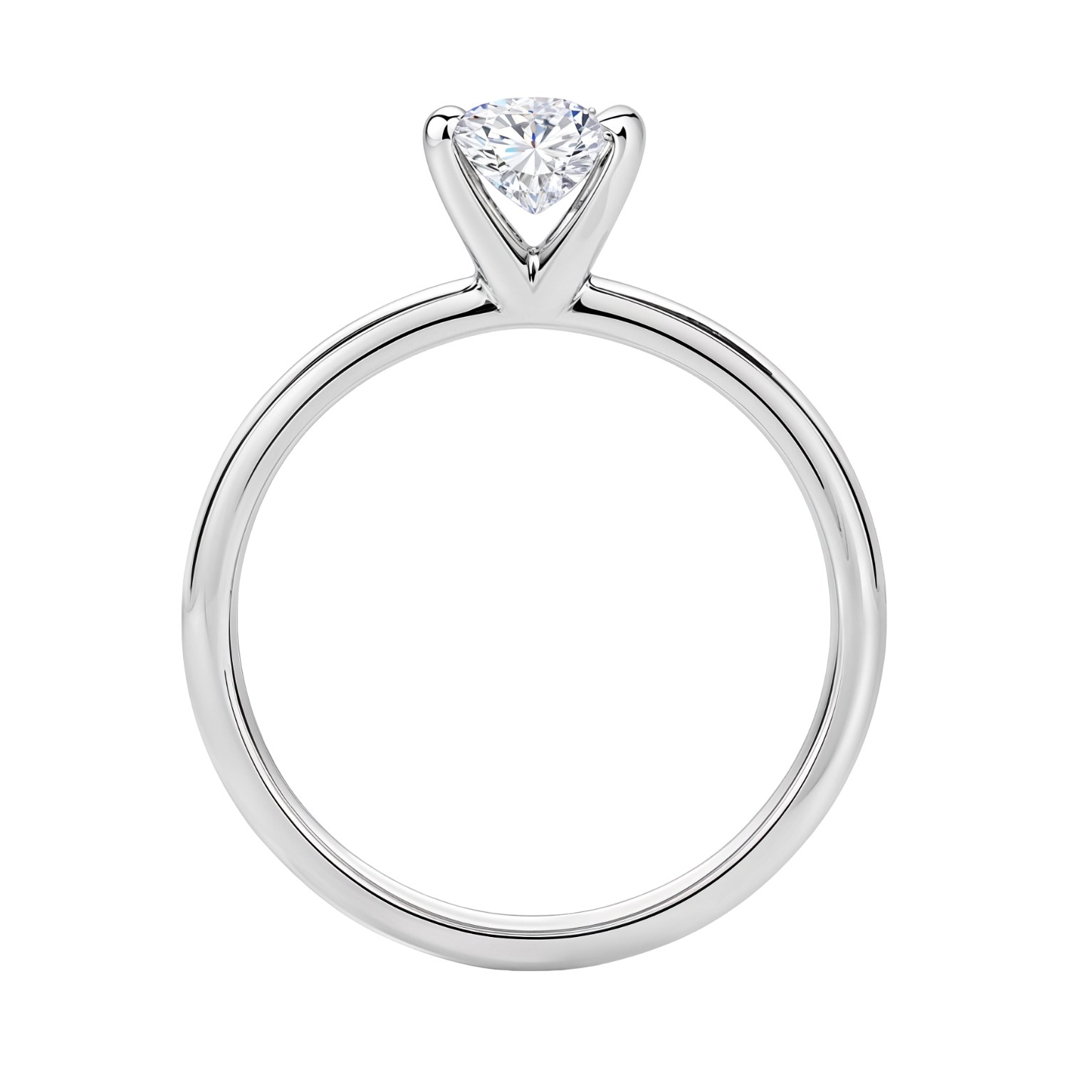 1 Carat Princess Lab Grown IGI G/VS1 Diamond Solitaire Ring in 10K White Gold thumbnail 5