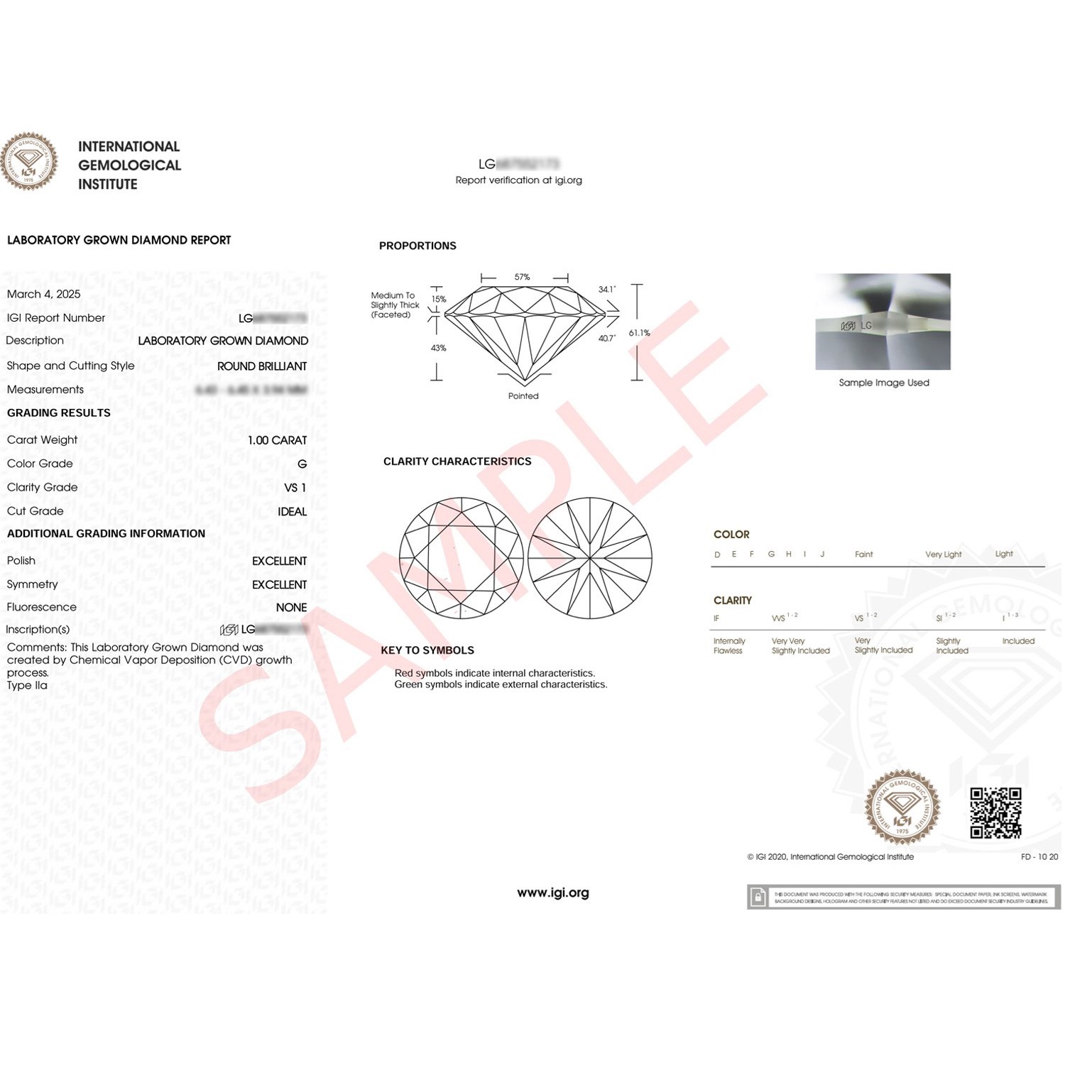 1 Carat Round Lab Grown IGI G/VS1 Diamond Solitaire Ring in 14K Yellow Gold thumbnail 3