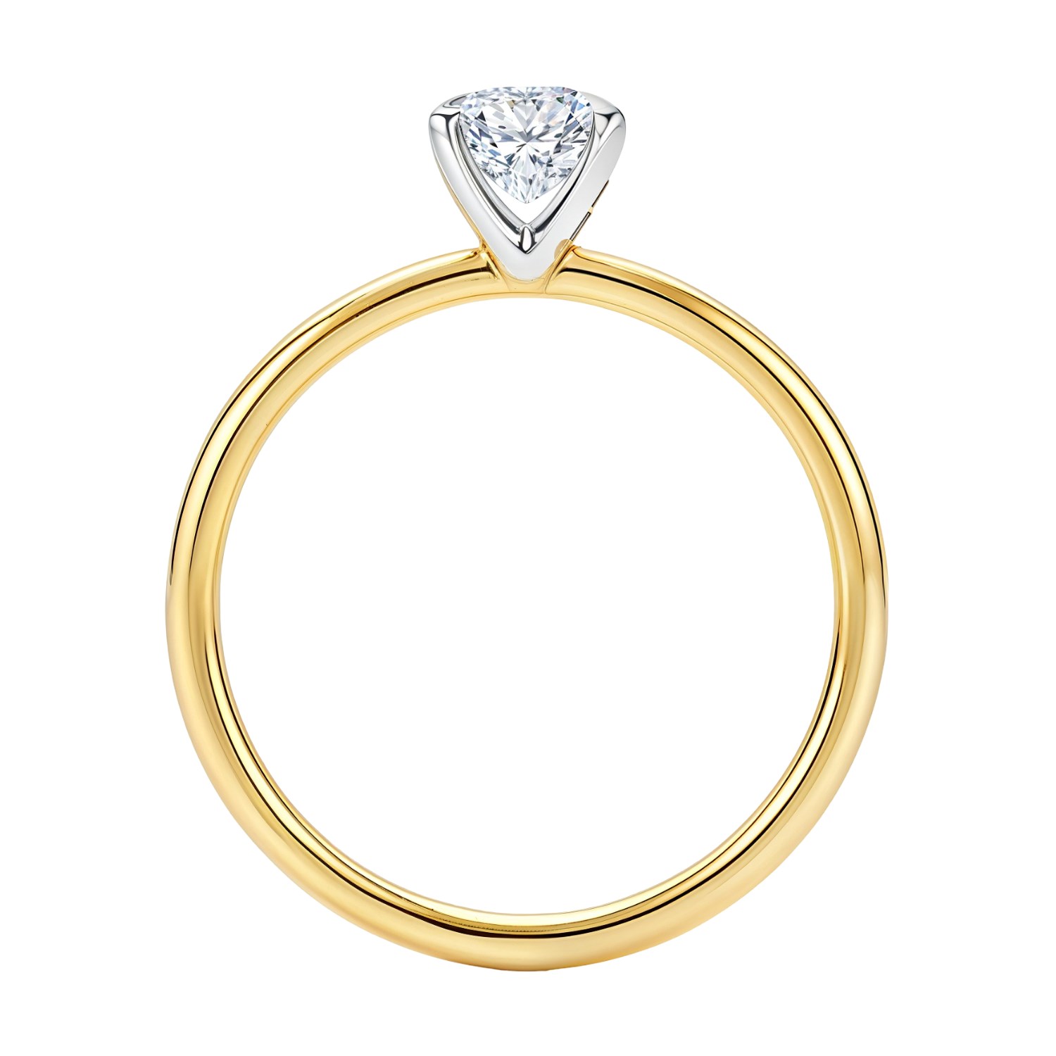 1.50Ct Emerald Lab Grown IGI G/VS1 Diamond Ring in 14K Yellow Gold thumbnail 5