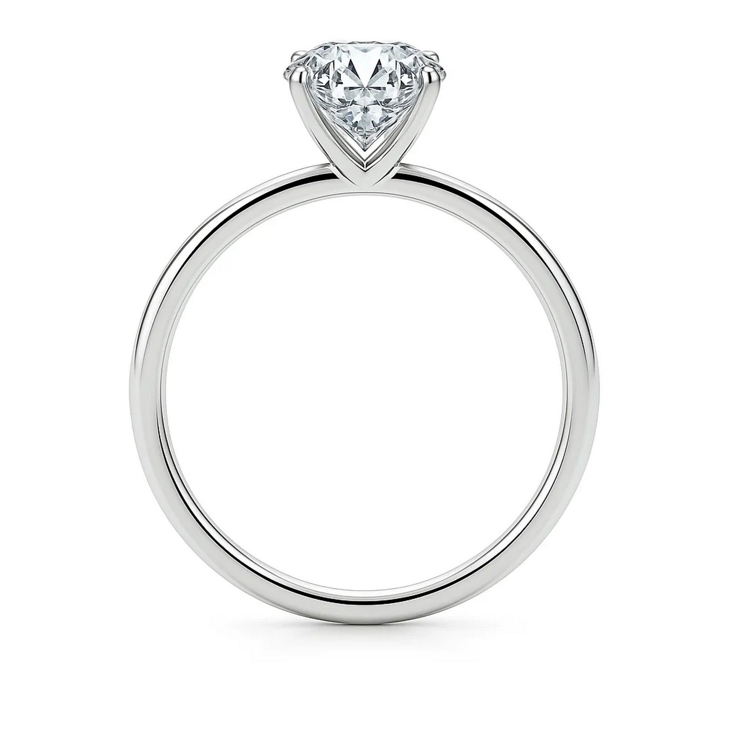 3 Carat Emerald Lab Grown IGI G/VS1 Diamond Solitaire Ring in 14K White Gold thumbnail 5