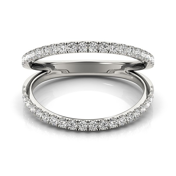 14k White Gold Diamond Split Band Ring (1/4 cttw) thumbnail 2