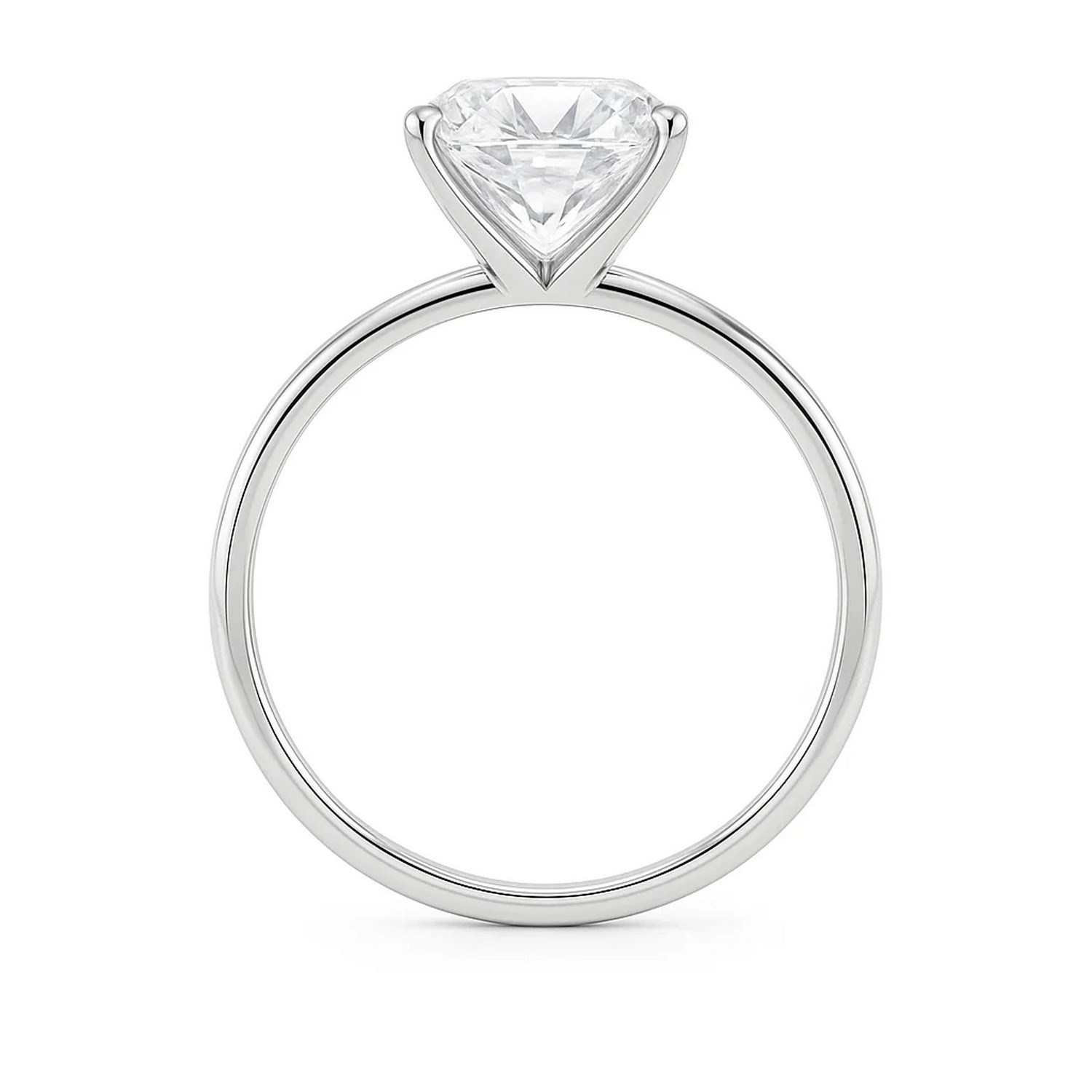 5 Carat Radiant Lab Grown IGI G/VS1 Diamond Solitaire Ring in 10K White Gold thumbnail 5