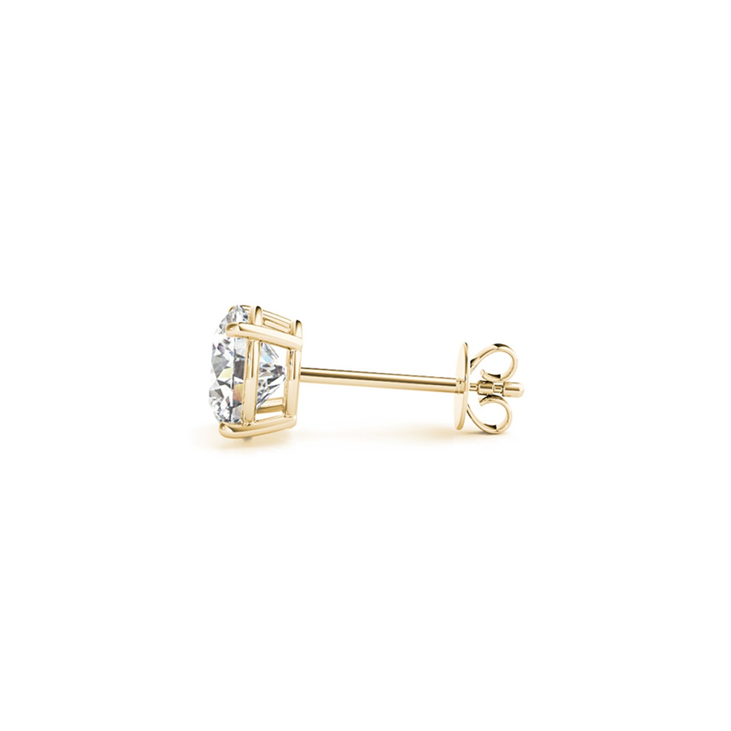 3 cttw Certified IGI Lab Grown Round Diamond Earrings 14k Yellow Gold (G/VS2) thumbnail 2
