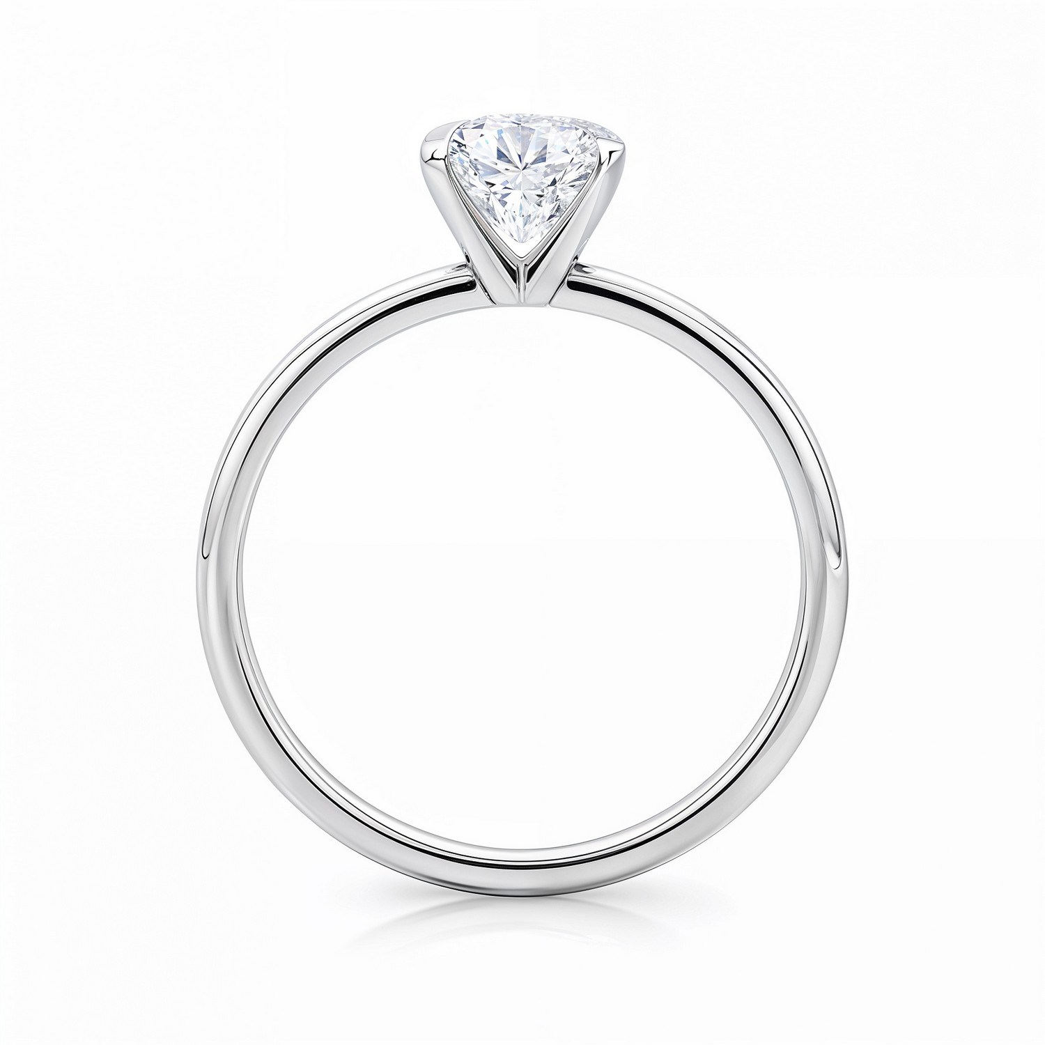 2 Carat Radiant Lab Grown IGI G/VS1 Diamond Solitaire Ring in 14K White Gold thumbnail 5