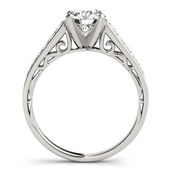 14k White Gold Cathedral Design Diamond Engagement Ring (1 1/4 cttw) thumbnail 4